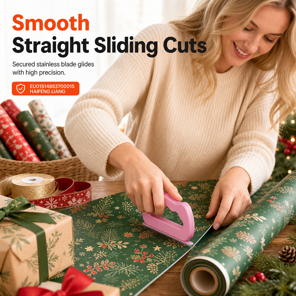 Portable Wrapping Paper Cutter & DIY Paper Cutting Tool