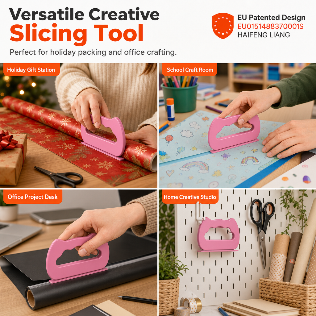 Portable Wrapping Paper Cutter & DIY Paper Cutting Tool