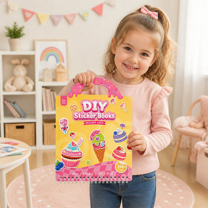 Portable Reusable DIY Sticker Books for Kids
