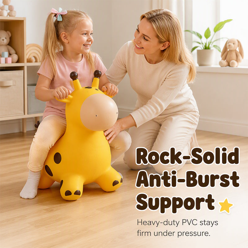 Cute Giraffe Bouncy Animal Hopper for Kids