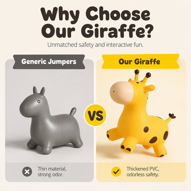 Cute Giraffe Bouncy Animal Hopper for Kids