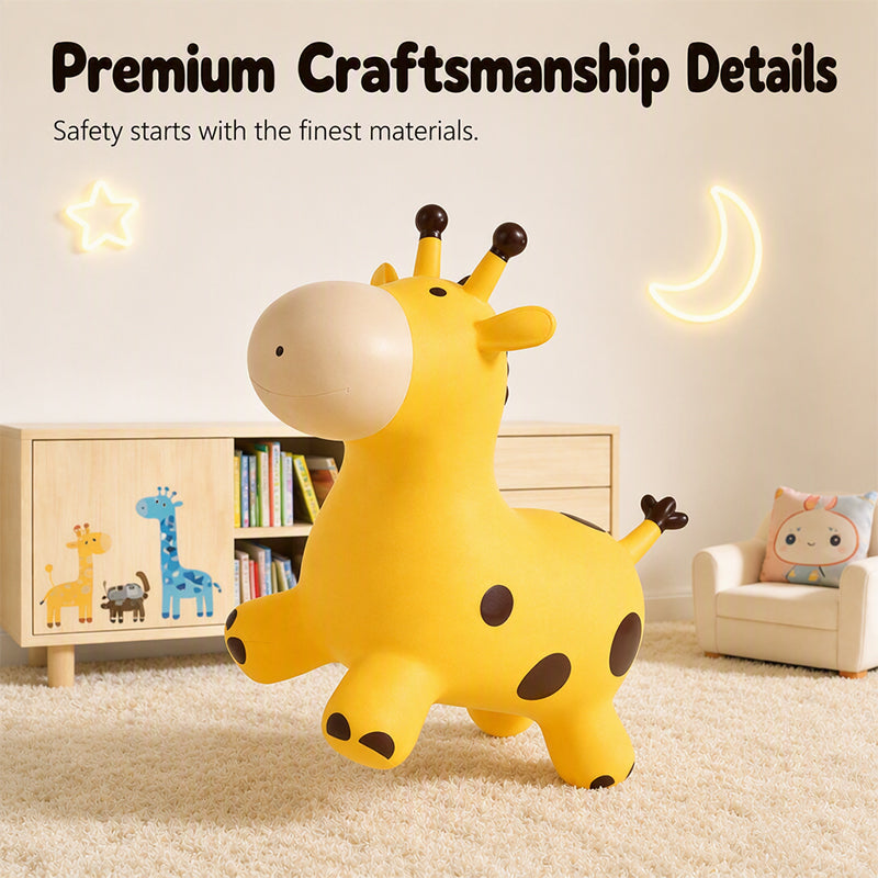 Cute Giraffe Bouncy Animal Hopper for Kids