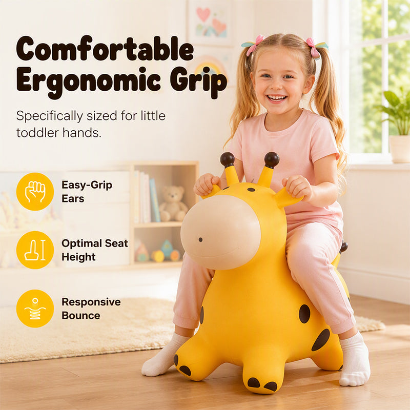 Cute Giraffe Bouncy Animal Hopper for Kids