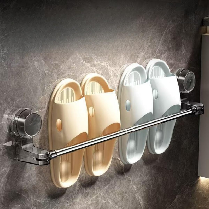 Hang Towels Instantly! No-Drill Adjustable Suction Bar