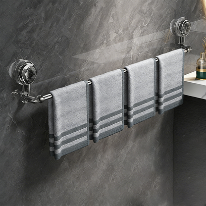 Hang Towels Instantly! No-Drill Adjustable Suction Bar