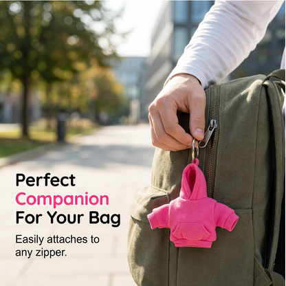 Fashionable Miniature Hoodie Keychain Accessory