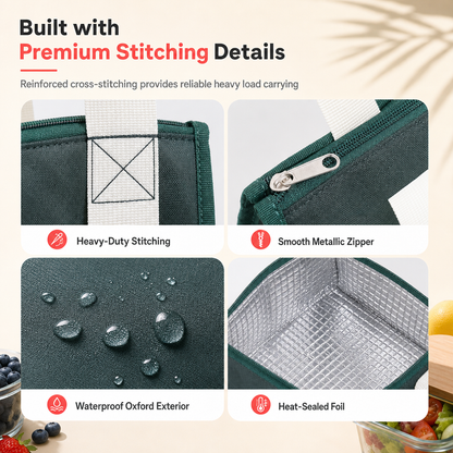 🥗 50% OFF TODAY ONLY 🔥 Insulated Thickened Lunch Bag — Hot Meals Hours After Packing