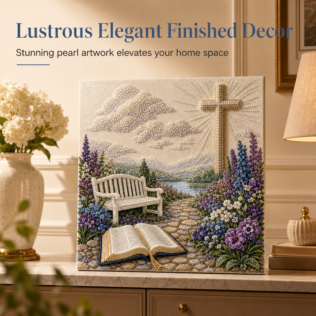 ✨🖼️ DIY Pearl Painting Kit – 6 Designs for Beautiful Textured Home Decor