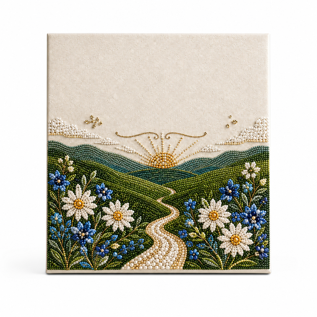 ✨🖼️ DIY Pearl Painting Kit – 6 Designs for Beautiful Textured Home Decor