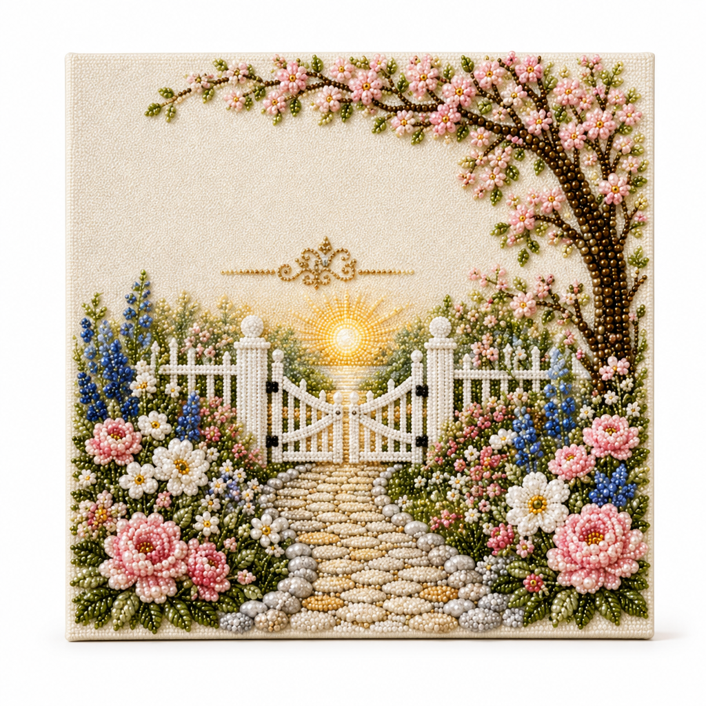 ✨🖼️ DIY Pearl Painting Kit – 6 Designs for Beautiful Textured Home Decor