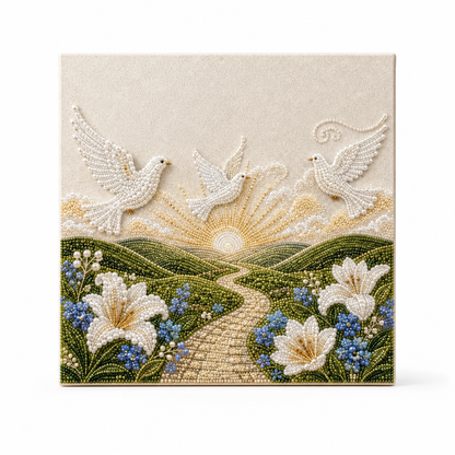 ✨🖼️ DIY Pearl Painting Kit – 6 Designs for Beautiful Textured Home Decor