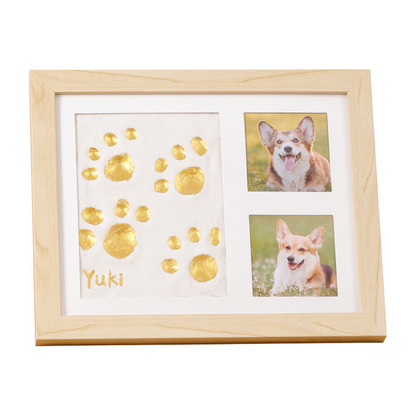 🐾 50% OFF! ✨ Baby & Pet Footprint Keepsake Frame Kit – Triple-Window Wooden Frame, Non-Toxic Soft Clay & Modern Minimalist Design – Capture Lifelong Memories in One Frame 👶