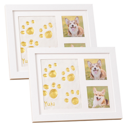 🐾 50% OFF! ✨ Baby & Pet Footprint Keepsake Frame Kit – Triple-Window Wooden Frame, Non-Toxic Soft Clay & Modern Minimalist Design – Capture Lifelong Memories in One Frame 👶