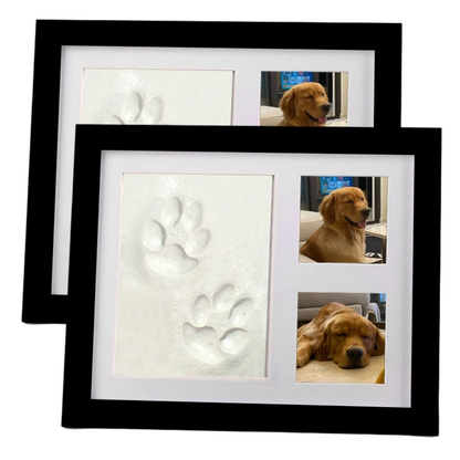 🐾 50% OFF! ✨ Baby & Pet Footprint Keepsake Frame Kit – Triple-Window Wooden Frame, Non-Toxic Soft Clay & Modern Minimalist Design – Capture Lifelong Memories in One Frame 👶
