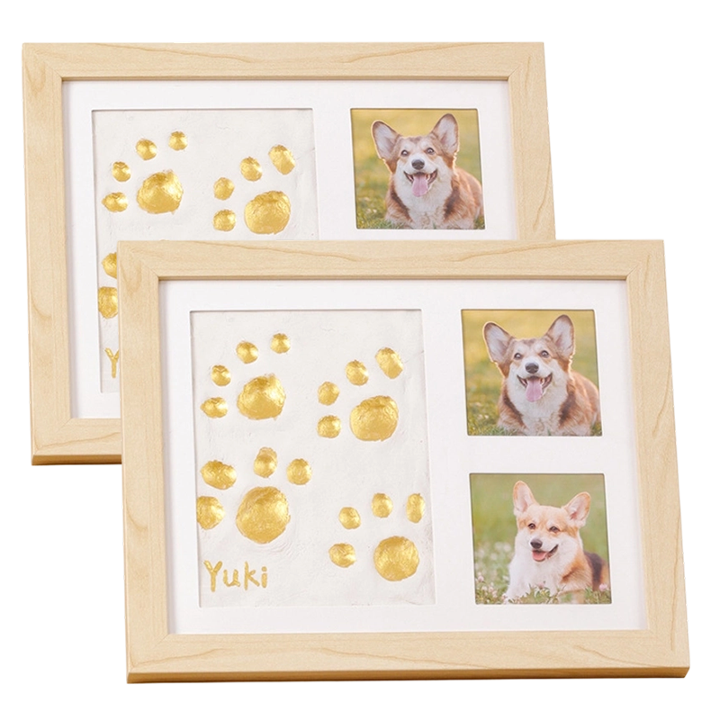 🐾 50% OFF! ✨ Baby & Pet Footprint Keepsake Frame Kit – Triple-Window Wooden Frame, Non-Toxic Soft Clay & Modern Minimalist Design – Capture Lifelong Memories in One Frame 👶