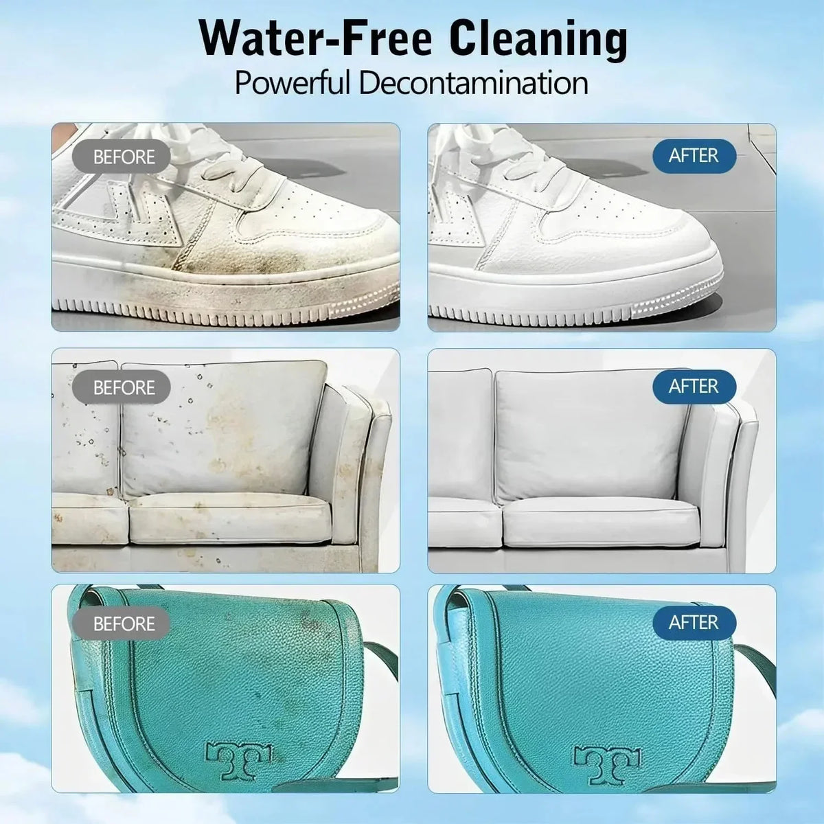 ✈️Last Day 50% OFF✨👟White Shoe Cleaner Cream | Multipurpose No-Wash Solid Comes with Sponge
