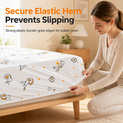 Print Elastic Bed & Sofa Dust Cover