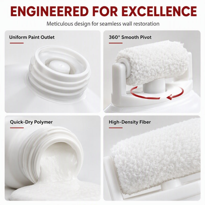 Wall Repair Paste – With Integrated Roller Brush, Waterproof & Family-Safe – Easy DIY for Stains, Cracks & Marks 🏠