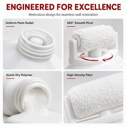 Wall Repair Paste – With Integrated Roller Brush, Waterproof & Family-Safe – Easy DIY for Stains, Cracks & Marks 🏠