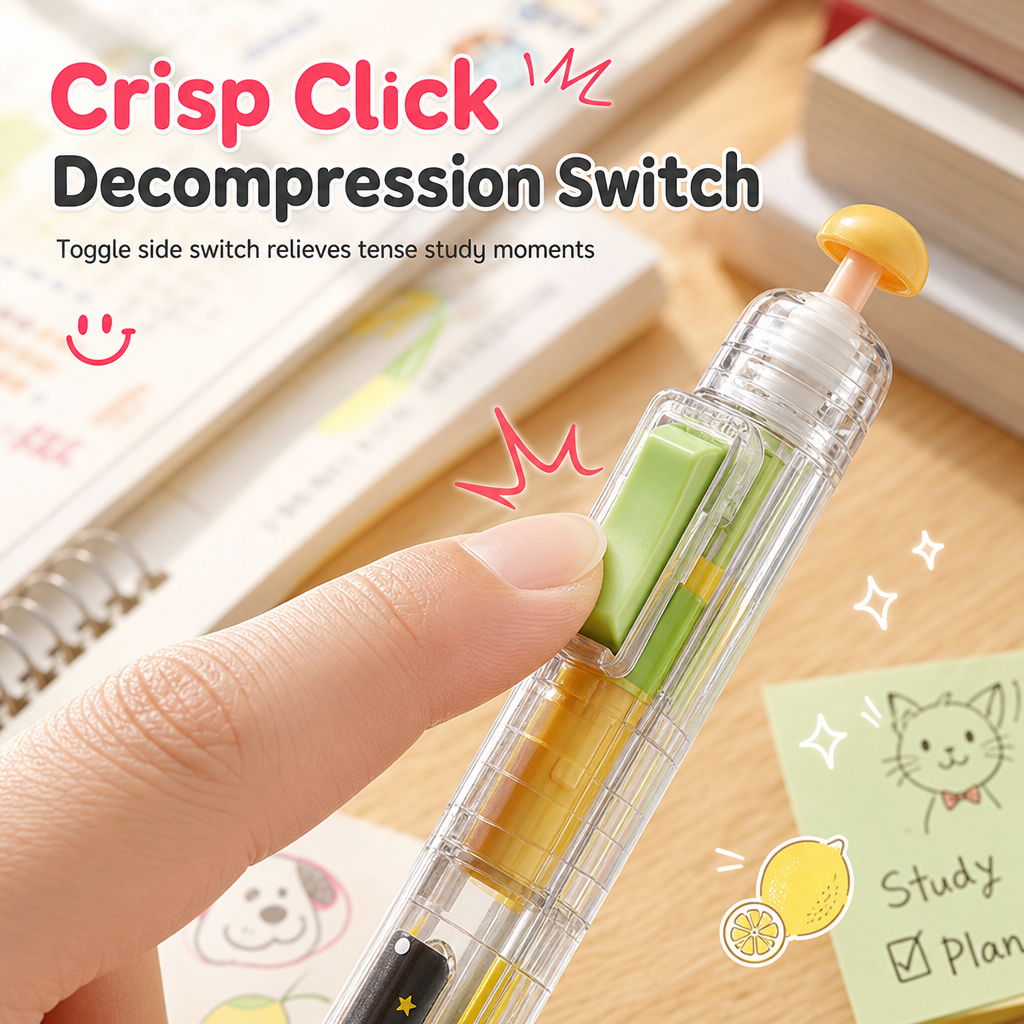 Retractable 0.5mm Quick-Drying Gel Pen Set