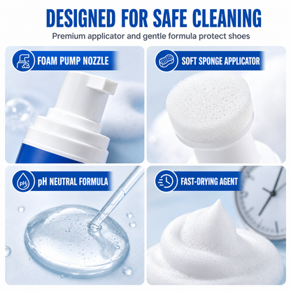 Waterless Shoe Cleaning Mousse for All Materials