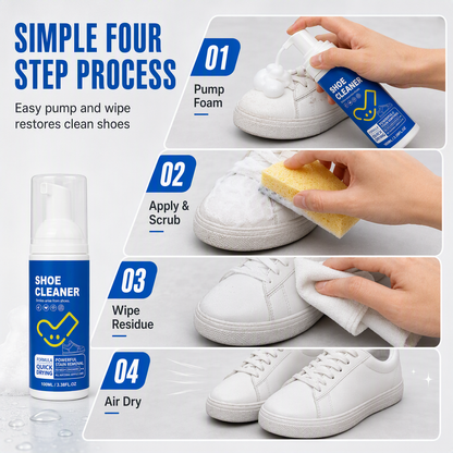 Waterless Shoe Cleaning Mousse for All Materials