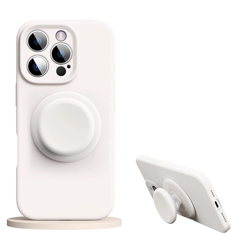 Slim Silicone Case with Magnetic Grip for iPhone Series