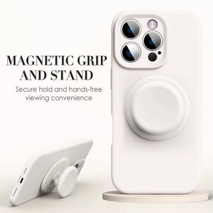 Slim Silicone Case with Magnetic Grip for iPhone Series
