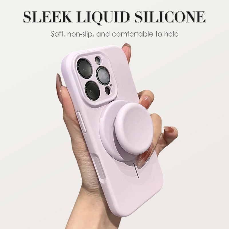 Slim Silicone Case with Magnetic Grip for iPhone Series