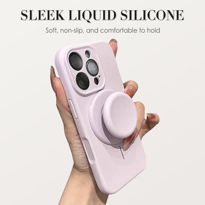 Slim Silicone Case with Magnetic Grip for iPhone Series