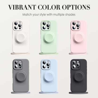 Slim Silicone Case with Magnetic Grip for iPhone Series