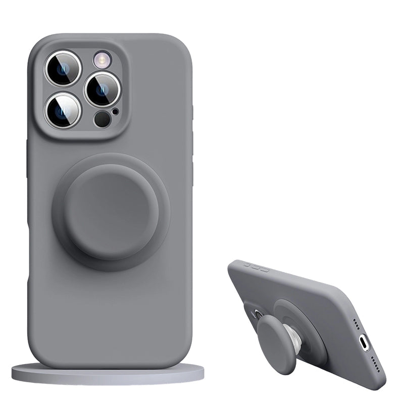 Slim Silicone Case with Magnetic Grip for iPhone Series