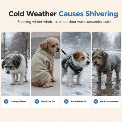 Winter Warm Lined Pet Coat for Dogs and Cats
