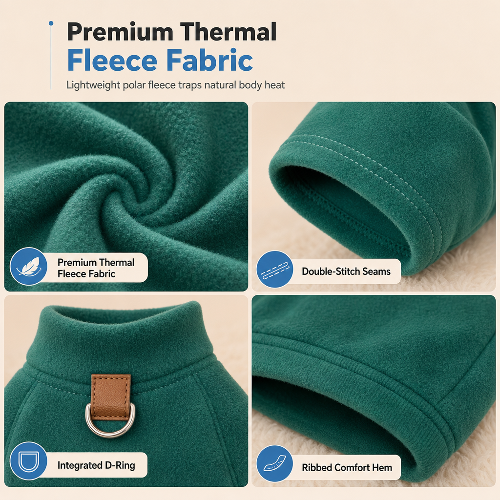 Winter Warm Lined Pet Coat for Dogs and Cats