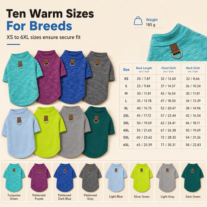 Winter Warm Lined Pet Coat for Dogs and Cats