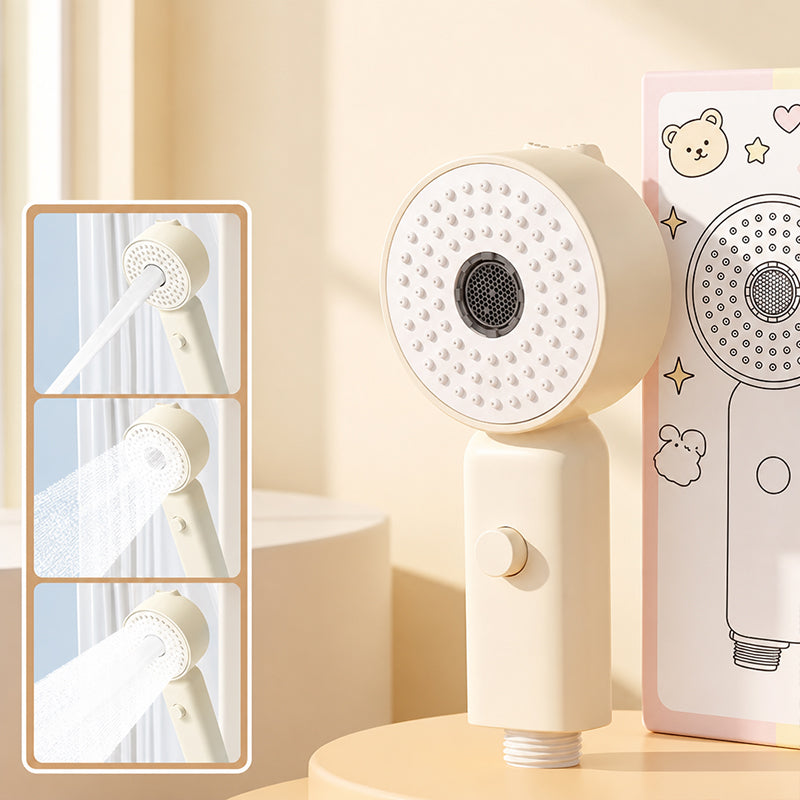 👶🚿 Handheld Baby Shower Head – 3 Gentle Spray Modes & One-Button Water Stop