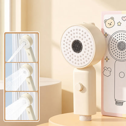 👶🚿 Handheld Baby Shower Head – 3 Gentle Spray Modes & One-Button Water Stop