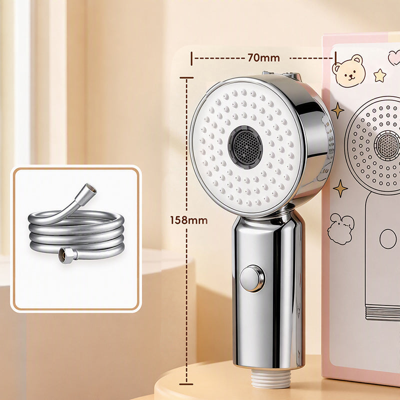 👶🚿 Handheld Baby Shower Head – 3 Gentle Spray Modes & One-Button Water Stop