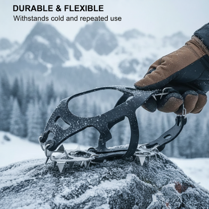 🧊🥾 18-Spike Ice Cleats – Slip-On Traction Grips for Snow & Ice