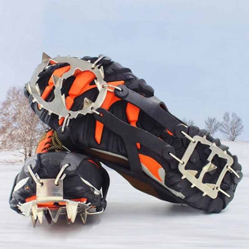 🧊🥾 18-Spike Ice Cleats – Slip-On Traction Grips for Snow & Ice