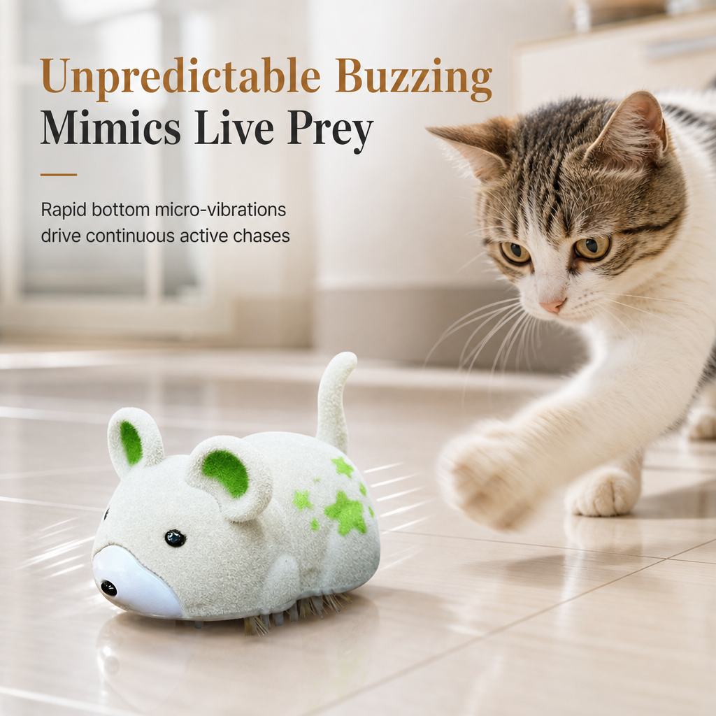 Electric Vibrating Toy Mouse for Cats