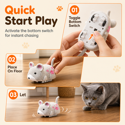 Electric Vibrating Toy Mouse for Cats