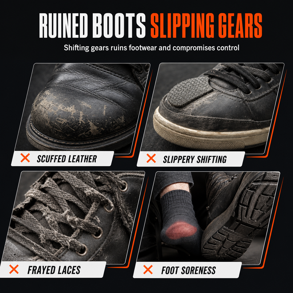 Motorcycle Gear Pad Shoe Protector for Riding
