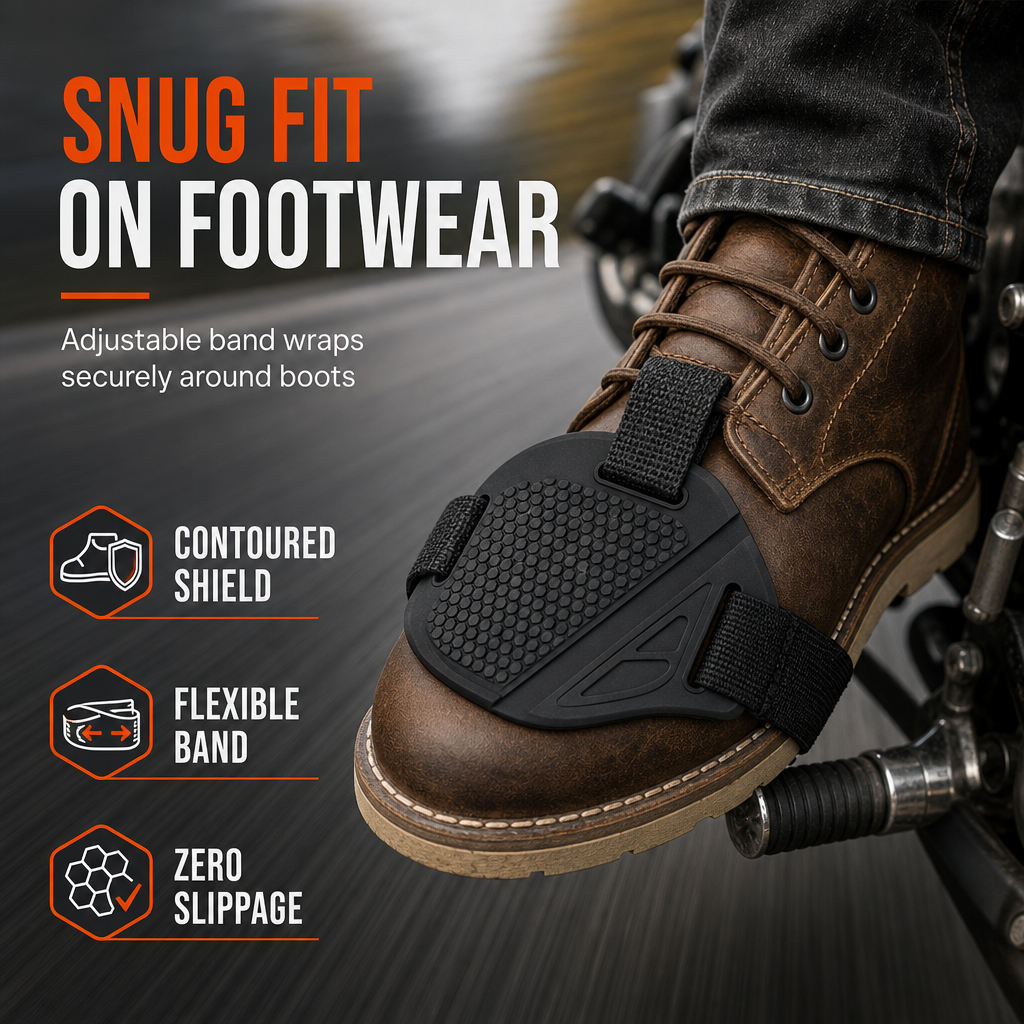 Motorcycle Gear Pad Shoe Protector for Riding