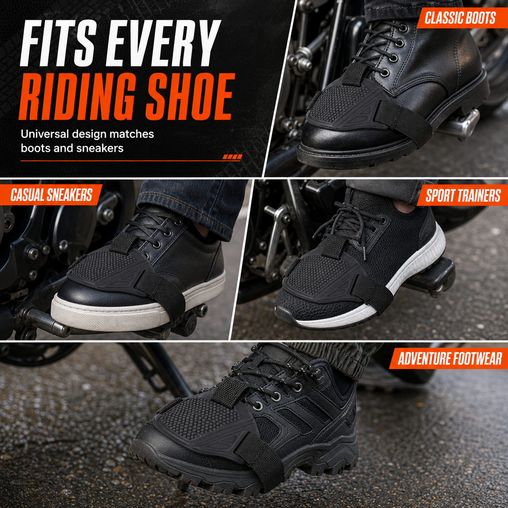 Motorcycle Gear Pad Shoe Protector for Riding