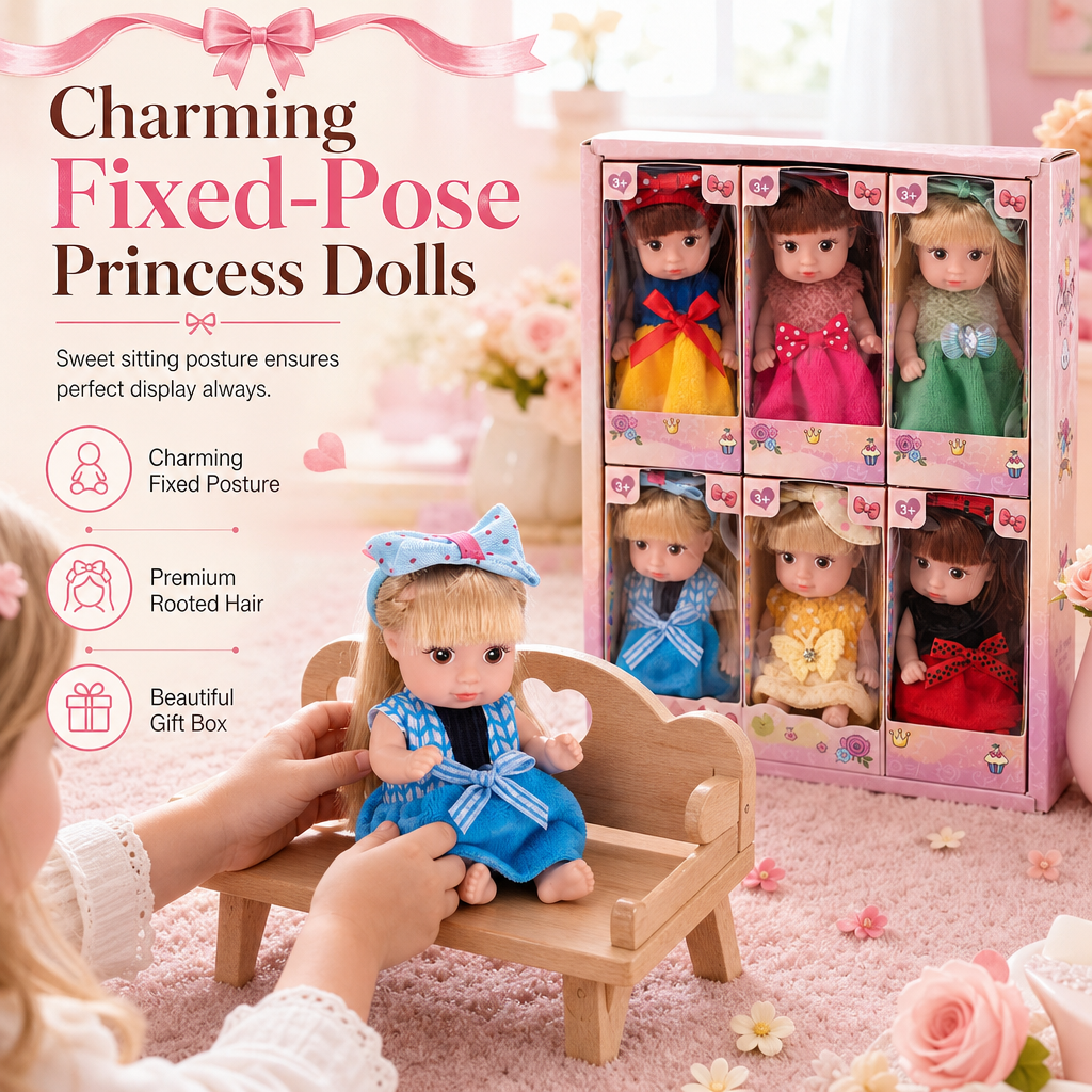 Realistic Baby Girl Doll Toy Set