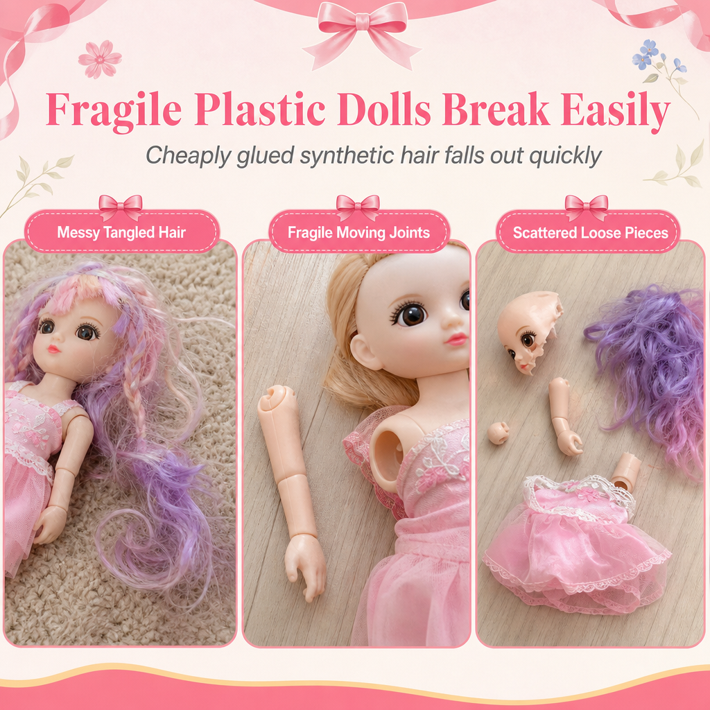 Realistic Baby Girl Doll Toy Set