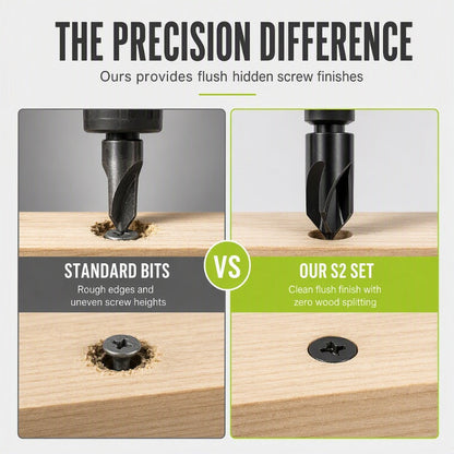 Hex Shank Countersink Drill Bit Set