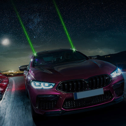 🚗 Laser Warning Light: High-Visibility, USB-C Rechargeable, Waterproof, Anti-Rear-End Collision