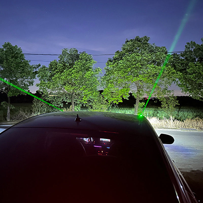 🚗 Laser Warning Light: High-Visibility, USB-C Rechargeable, Waterproof, Anti-Rear-End Collision